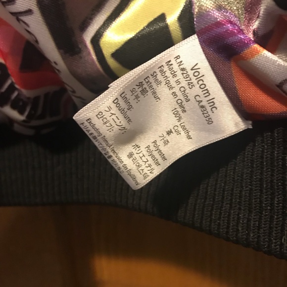 Volcom Leather Down Jacket - Picture 7 of 8